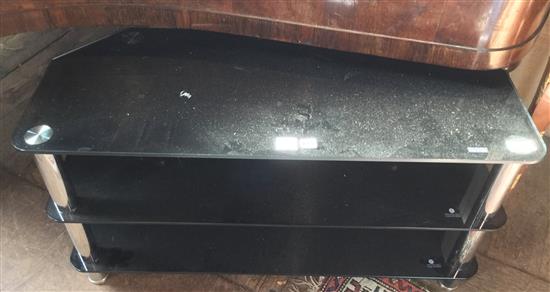 Glass tv stand